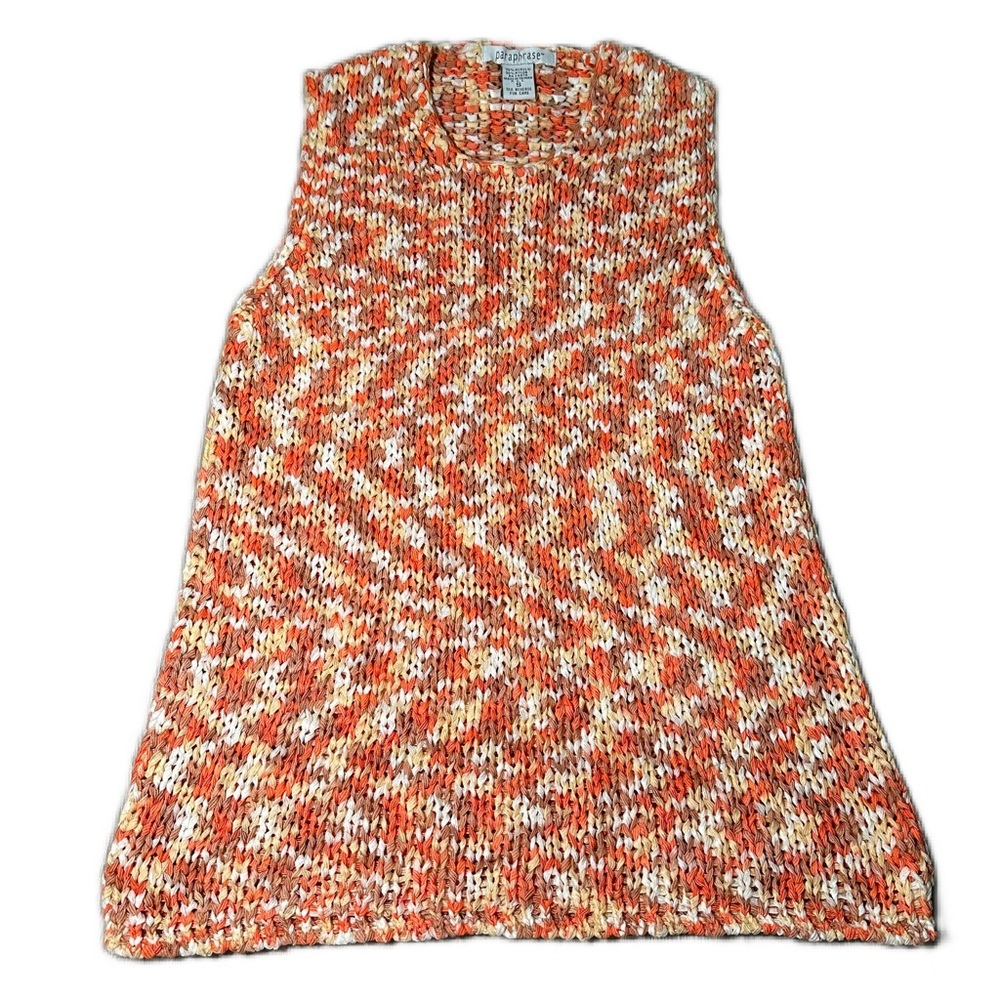 Vintage Lightweight Knit Tank Top Beach Coverup